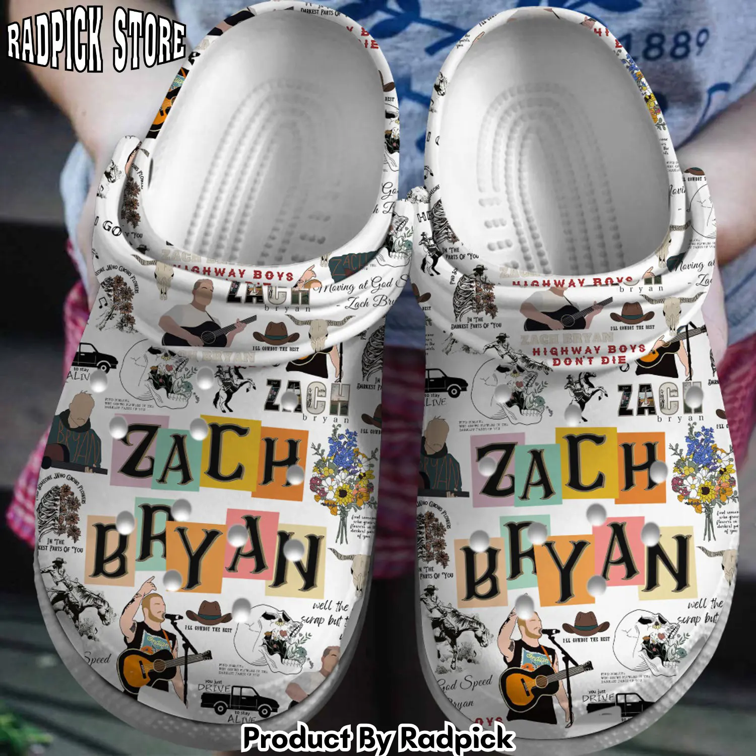 Radpick premium zach bryan music clogs shoes comfortable for men women lxx rp6522005